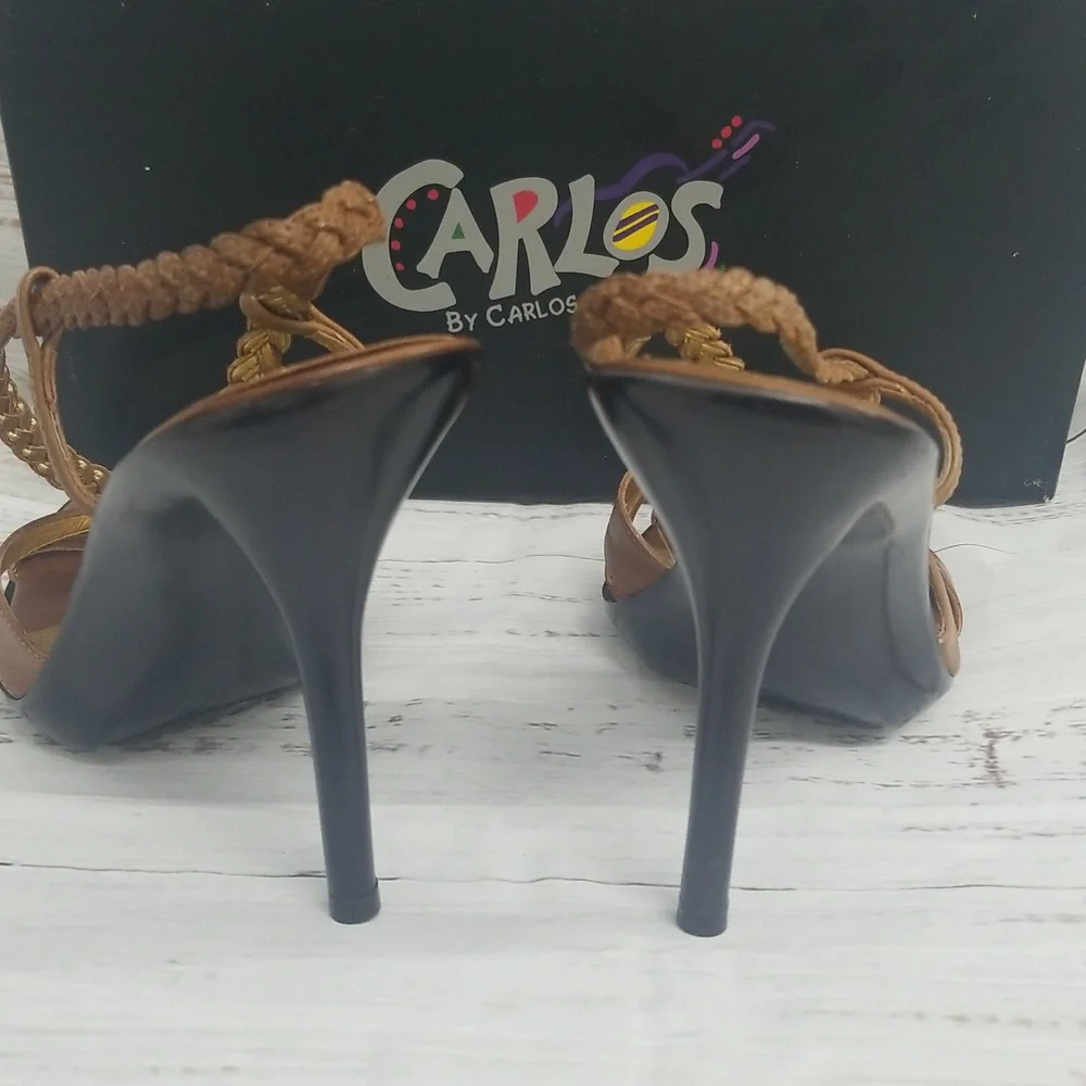 Carlos Santana Vertigo Brown Heels - Picture 7 of 8